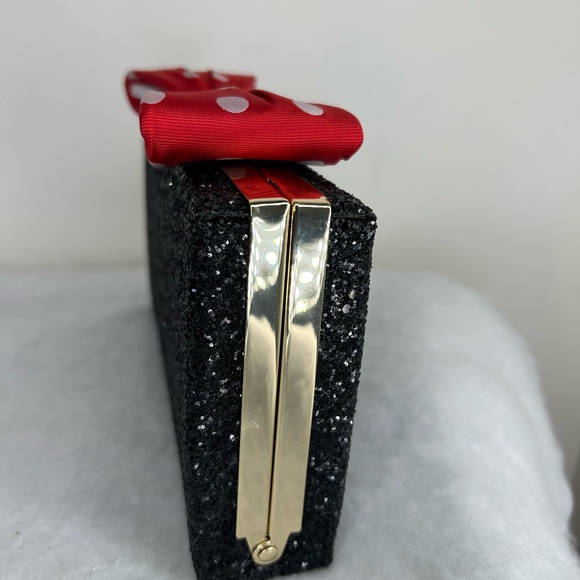 NWT Kate Spade x Disney Minnie Mouse BOW CLUTCH Crossbody Handbag Purse - Picture 8 of 9